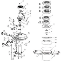 Pezzo Di Ricambio Spugna Blu Per Filtro A Pressione Da Laghetto SunSun CPF-10000 -Giardino di Lusso 10180666 3