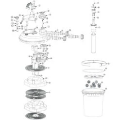 Ricambio Per Biofiltro A Pressione Per Laghetti SunSun CPF-180/250 Boccola In Vetro Di Quarzo -Giardino di Lusso 10200832 2