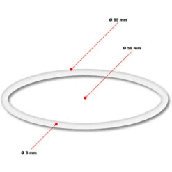 Ricambio Per Biofiltro A Pressione SunSun CPF-180/250 Guarnizioni 2 Pz. Per Collegamento Lampada UV -Giardino di Lusso 10201079 3