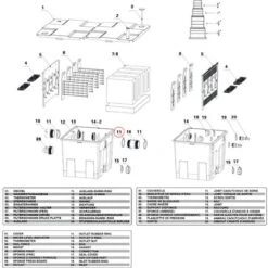 Ricambio Per Biofiltro Per Laghetti SunSun CBF-350B Anello In Gomma Per Scarico -Giardino di Lusso 10201198 3