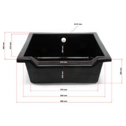 Vasca Per Cascata Vaschetta Per Ruscello Vasca Per Corsi D'acqua 75l Stagno -Giardino di Lusso 10201219 3