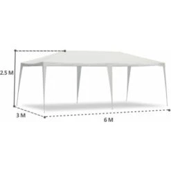Tenda / Gazebo Per Feste 3X6 Impermeabile Per Fiere E Mercati -Giardino di Lusso 10834474 4