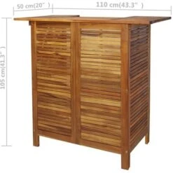 Set Tavolo E Sedia Da Bar 3 Pz In Legno Massello Di Acacia VidaXL -Giardino di Lusso 11121669 3
