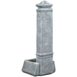 Fontana Da Giardino Vedovella Isernia Anticato Grigio, 29,8x26x79 Cm - Kam -Giardino di Lusso 11229156 4