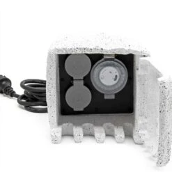 Presa Multipla Effetto Pietra 2 Prese Multipresa Da Esterno Giardino 5 M -Giardino di Lusso 11317730 3