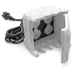 Presa Multipla Effetto Pietra 4 Prese Multipresa Da Esterno Giardino 5m