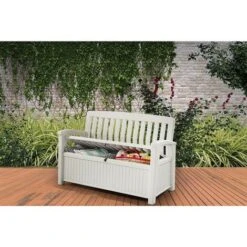 Panchina Keter Storage Bianca -Giardino di Lusso 11485554 4