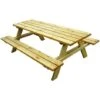 Tavolo Con Panche Picnic Legno Impregnato 200x148x70h - Fraschetti -Giardino di Lusso 11521244 1