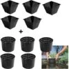 Multipack Da 10 Cesti Per Piante Acquatiche Pezzi 5 Rotondi E Pezzi 5 Quadrati Laghetto Magic