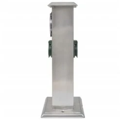 Presa Elettrica Da Giardino A Pilastro Acciaio Inox Con Timer VidaXL -Giardino di Lusso 1186213 4