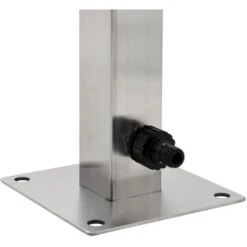 Fontanella A Colonna In Acciaio Inossidabile Quadrata 65 Cm VidaXL -Giardino di Lusso 12187317 5