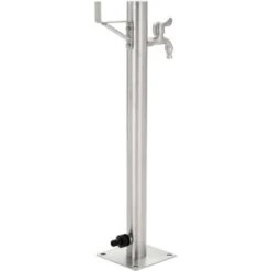 Fontanella A Colonna In Acciaio Inossidabile Rotonda 65 Cm VidaXL -Giardino di Lusso 12187319 4
