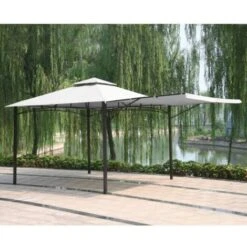 Gazebo 3,3x3,3 Metri Giardino Bar Veranda Mercato Pagoda Antigua Uv -Giardino di Lusso 12532070 3