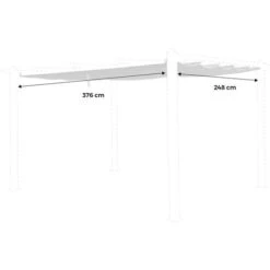 Telo Del Tetto, Colore: Ecru, Per Pergolato, Dimensioni: 3x4m, Modello: Condate - Telo Di Ricambio Per Pergola, Telo Sostitutivo -Giardino di Lusso 12662661 5