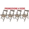4 Sedie Pieghevole Sedia Birreria In Legno Noce Richiudibile Per Campeggio Casa -Giardino di Lusso 12689324 1