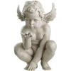 Design Toscano EU4360 Statua Cherubino I Misteri Della Vita, Off Bianco, 29x23x38 Cm -Giardino di Lusso 12794733 1