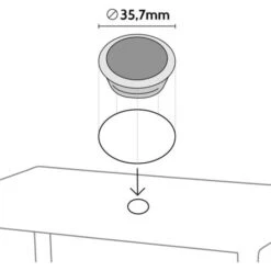 Tavolo Rettangolare Beige 150x90 Cm Con 6 Sedie Colorate Marion Modello Sedie: Paris Nero Antracite -Giardino di Lusso 12944693 4