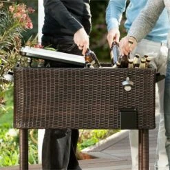 Blumfeldt Springbreak Carrello Portabevande Scomparto Ghiaccio 80l -Giardino di Lusso 13295668 4