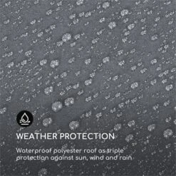 Blumfeldt Pantheon Roof Tettuccio Di Ricambio 3 X 6 M Grigio -Giardino di Lusso 13296131 3