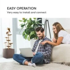 Blumfeldt Golden Orchid Fontana Da Giardino Pompa Da 5W IPX8 Effetto Ottone -Giardino di Lusso 13296291 5