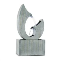 Giardino di Lusso 14 Blumfeldt Trumpet Flow Fontana Da Gardino 8W Metallo Zincato LED