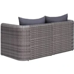Divano Angolare Da Giardino 2 Pz Grigio In Polyrattan VidaXL 10 Divano Angolare Da Giardino 2 Pz Grigio In Polyrattan VidaXL -Giardino di Lusso 13804416 4