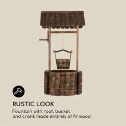 Blumfeldt Andernach Fontana Decorativa Abete Con Secchio Leva Girevole Marrone -Giardino di Lusso 13917268 4