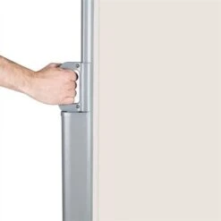 Blumfeldt Bari 318 Tenda A Rullo Laterale300x180cm Alluminio Crema-Sabbia -Giardino di Lusso 14061555 4