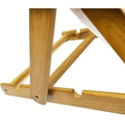 MAURY'S POLTRONA RELAX ECRÙ IN LEGNO CON 3 POSIZIONI E CUSCINO IMBOTTITO -Giardino di Lusso 14754528 3