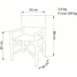 Poltrona Sedia Regista Textilene Bianca Per Campeggio Spiaggia Mare Piscina Giardino Esterno -Giardino di Lusso 15535755 3