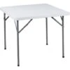 Tavolo Pieghevole Da Catering, Giardino Bianco Perfetto Come Tavolo Da Campeggio, Da Buffet, Da Cucina Tavolino Esterni Richiudibile, Cm 90x90x74 Cm -Giardino di Lusso 15739778 1