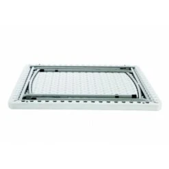 Tavolo Pieghevole Da Catering, Giardino Bianco Perfetto Come Tavolo Da Campeggio, Da Buffet, Da Cucina Tavolino Esterni Richiudibile, Cm 90x90x74 Cm -Giardino di Lusso 15739778 3