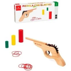 Dal Negro Pistola Giocattolo In Legno Con Elastici Per Bambini Idea Regalo