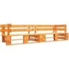 Divano Da Giardino Su Pallet 2 Posti Marrone Miele In Legno VidaXL -Giardino di Lusso 16185148 1