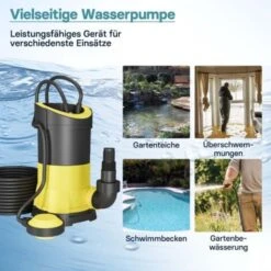 Pompa Per Acque Reflue 5000l/h 250W Prevalenza Max 6m Per Particelle Fino A Ø 5 Mm -Giardino di Lusso 16492369 3
