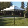 Papillon Telo Di Ricambio Per Gazebo 300X300 Cm 180 Gr/mq Colore Beige Con Airvent -Giardino di Lusso 1658801 1