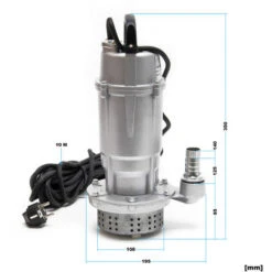 Pompa Per Acque Reflue 370W Portata 1500 L/h Con Tubo Da 20m Pompa A Immersione -Giardino di Lusso 16607031 3