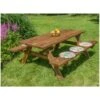 Tavolo Da Pic Nic Tavolino In Legno Con Panche Picnic Giardino Campeggio Esterno -Giardino di Lusso 17595639 1