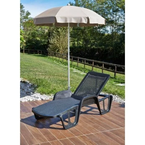 Lettino Prendisole, Sdraio Da Giardino Regolabile Con Braccioli, Lettino Da Esterno, 100 % Made In Italy, Cm 192x71h100, Antracite 4 Lettino Prendisole, Sdraio Da Giardino Regolabile Con Braccioli, Lettino Da Esterno, 100 % Made In Italy, Cm 192x71h100, Antracite - immagine 2