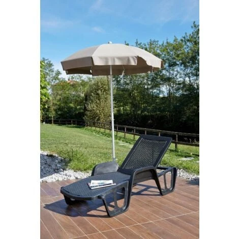 Lettino Prendisole, Sdraio Da Giardino Regolabile Con Braccioli, Lettino Da Esterno, 100 % Made In Italy, Cm 192x71h100, Antracite 6 Lettino Prendisole, Sdraio Da Giardino Regolabile Con Braccioli, Lettino Da Esterno, 100 % Made In Italy, Cm 192x71h100, Antracite - immagine 4