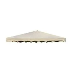 Telo Top Di Ricambio Per Gazebo Mt 3x3 In Pvc 400 Gr Idrorepellente Ecru' Beige