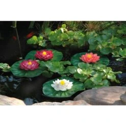 PONTEC SET 3PZ NINFEE ARTIFICIALI COLORI E MISURE ASSORTITI PONDOLILY -Giardino di Lusso 17846775 2