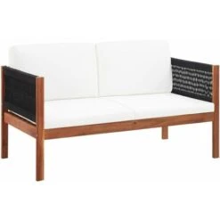 Divano Da Giardino A 2 Posti In Massello D'Acacia VidaXL