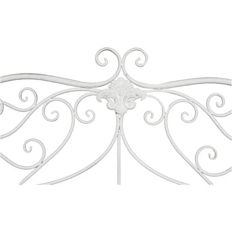 Panchina Da Esterno 133x47x90 Cm Panchina In Ferro Panchina Da Giardino E Ingresso Panca Da Esterno Bianca 6 Panchina Da Esterno 133x47x90 Cm Panchina In Ferro Panchina Da Giardino E Ingresso Panca Da Esterno Bianca - immagine 4