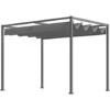 Outsunny Gazebo Pergola Con Telo Scorrevole Per Esterni, 298 X 213 X 222 Cm -Giardino di Lusso 18495368 1
