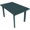 Tavolo Da Giardino In Plastica Rettangolare Velo 126x75x72h Cm Verde -Giardino di Lusso 18495968 1