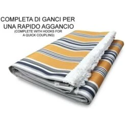 TENDA SOLE VERTIGO Da Esterno GIARDINO Balcone RIGHINO GIALLO Impermeabile E Idrorepellente Cm. 150 X 250 -Giardino di Lusso 18503751 5
