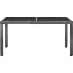 Set Da Pranzo Da Giardino 7 Pz In Polyrattan Grigio VidaXL -Giardino di Lusso 19144374 4