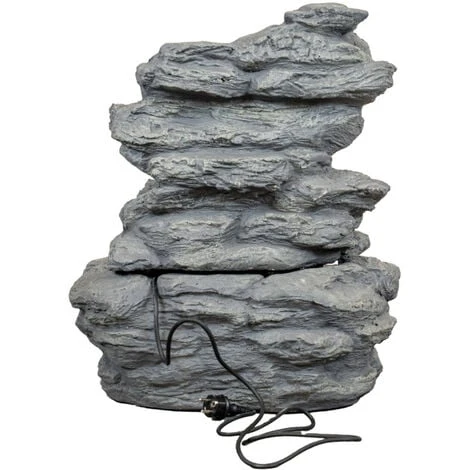 Fontana Da Esterno Rockery Con Ricircolo D'acqua, 56x49,5x70 Cm 6 Fontana Da Esterno Rockery Con Ricircolo D'acqua, 56x49,5x70 Cm - immagine 4