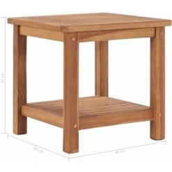 Tavolino Da Caffè 45x45x45 Cm In Legno Massello Di Teak VidaXL -Giardino di Lusso 19287526 3